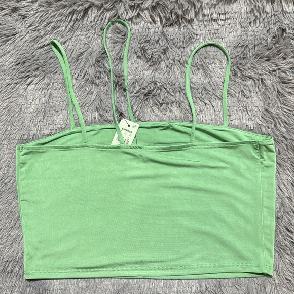 Express Body Contour Compression Square Neck Strappy Cropped Cami - Picture 4 of 5